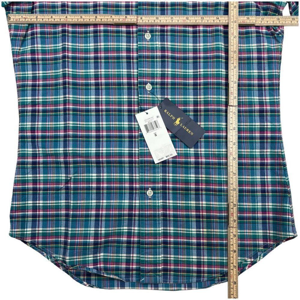 New POLO Ralph Lauren Men US S Multicolor Plaid Shirt Long Sleeve Button Down - Picture 5 of 7